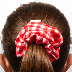 Classic Red Gingham Scrunchie