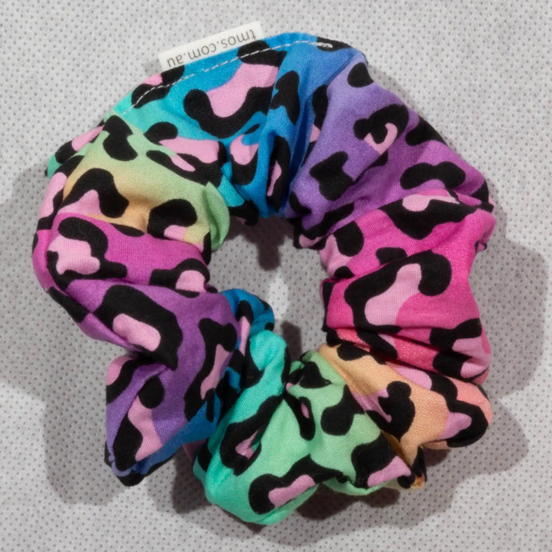 Classic Multicolour Leopard Print Scrunchie