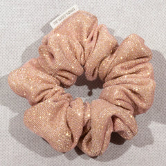 Classic Electric Pink & Gold Scrunchie