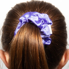 Classic Purple Satin Scrunchie