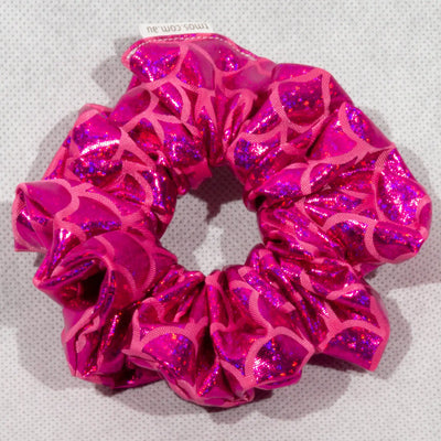 Classic Hot Pink Small Scales Scrunchie