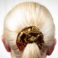 Classic Gold Mermaid Big Scales Scrunchie