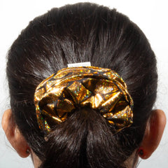 Classic Gold Mermaid Big Scales Scrunchie