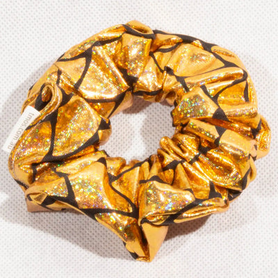 Classic Gold Mermaid Big Scales Scrunchie