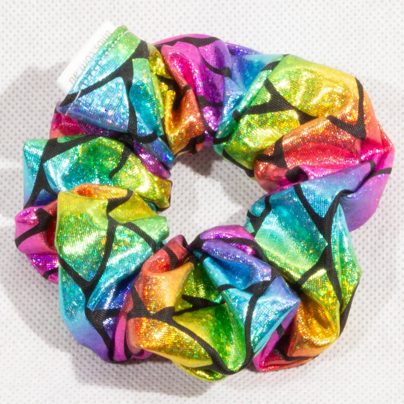 Classic Rainbow Mermaid Big Scales Scrunchie