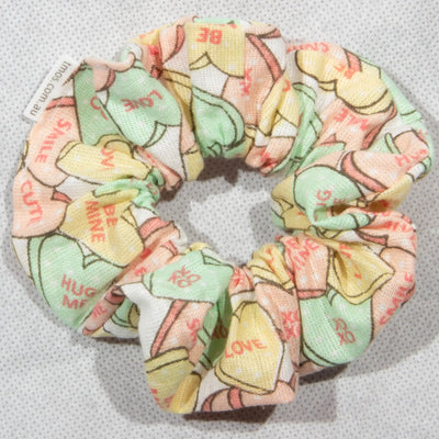 Classic Candy Love Hearts Scrunchie