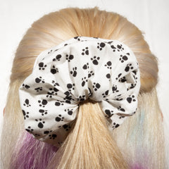 Large Puppy Paw Prints Scrunchie