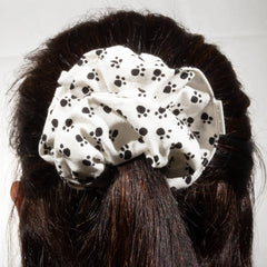 Large Puppy Paw Prints Scrunchie