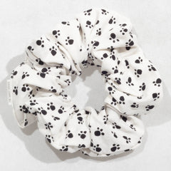 Large Puppy Paw Prints Scrunchie