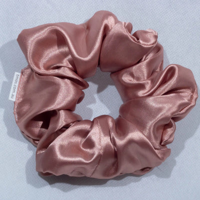 Large Blush Satin Scrunchie