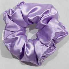 Large Lilac Satin Scrunchie