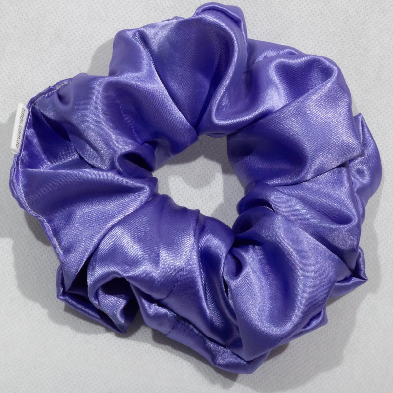 Large Purple Satin Scrunchie