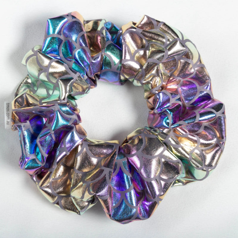 Large Oil Slick Small Scales Scrunchie